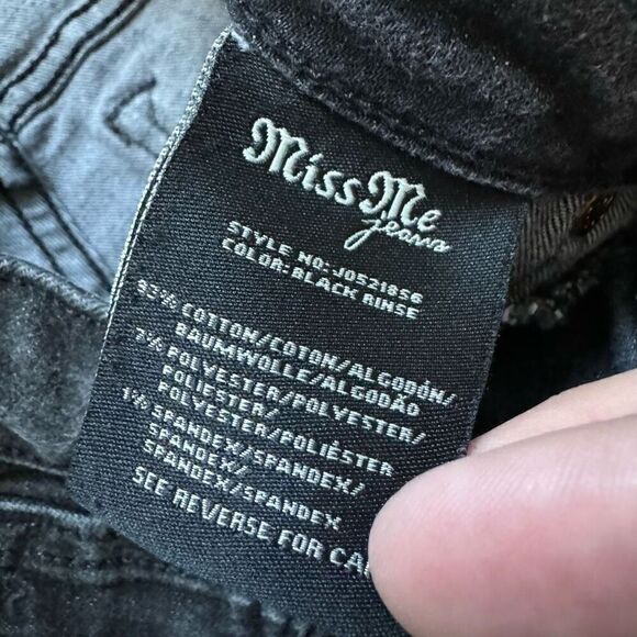 Miss Me Faded Black Women’s Jeans Size 26 2000s Grunge Style Cotton Blend - Picture 5 of 11